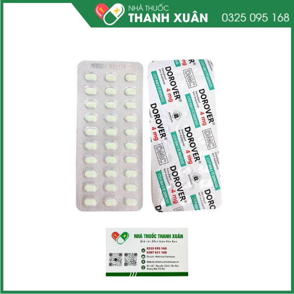 Dorover 4mg điều trị tăng huyết áp, suy tim sung huyết